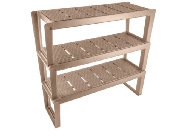 Этажерка для обуви Wenge 3 полки, 720х267х700 мм (бежевый)